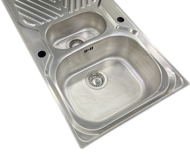 SUTER Econom EC100 Spüle 100x50 cm EDELSTAHL MATT Reversibel