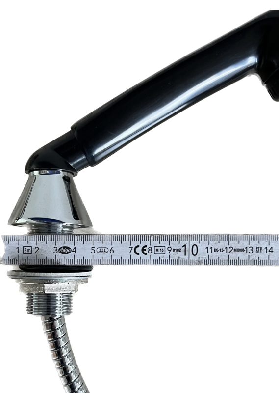 EGRO Friseurarmatur mit Brause Chrom Armatur Friseurarmatur Friseur Spültischarmatur