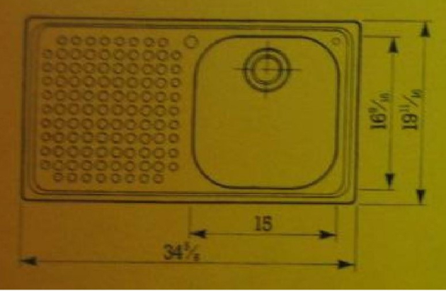 FRANKE-BELINOX Spüle 88 x 50 cm Hell-Grau BECKEN-LINKS