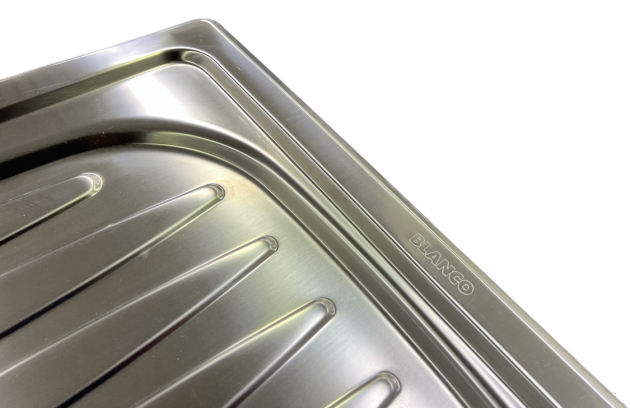 BLANCO FLEX Spüle Einbauspüle Küchenspüle Edelstahl 86 x 43,5 cm