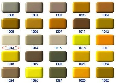 MOSA Wandfliesen 15x15 cm Elfenbein Creme Gelb Ral 1013 Retro