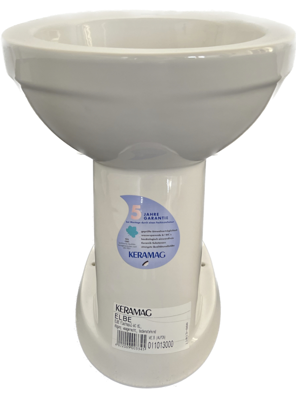 Keramag Stand-WC Flachspüler Elbe WEISS