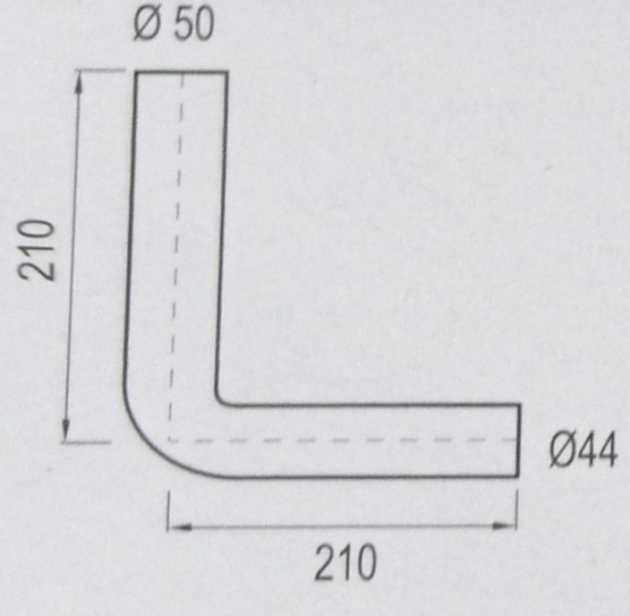 Spülbogen Spülkasten Chrom Spülrohrbogen