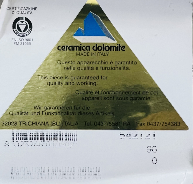 CERAMICA DOLOMITE Maddalena Handwaschbecken BAHAMABEIGE 45 x 34 cm