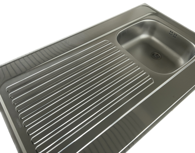 BLANCO Auflage-Spüle R-ES 100x60 cm Edelstahl REVERSIBEL