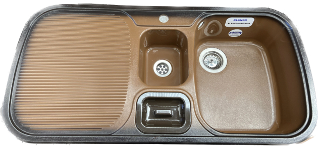 BLANCO Multi-Box Luxus Spüle Brazil-Braun B-R / 99,5 x 49 cm