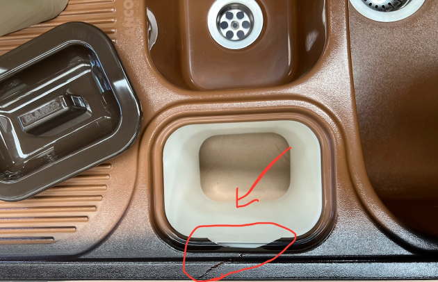 BLANCO Multi-Box Luxus Spüle Brazil-Braun B-R / 99,5 x 49 cm