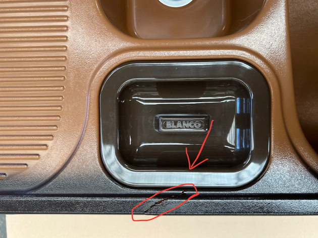 BLANCO Multi-Box Luxus Spüle Brazil-Braun B-R / 99,5 x 49 cm