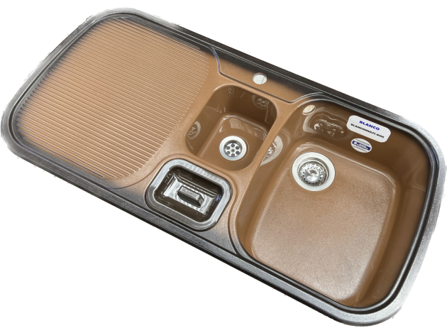 BLANCO Multi-Box Luxus Spüle Brazil-Braun B-R / 99,5 x 49 cm