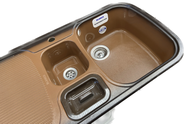 BLANCO Multi-Box Luxus Spüle Brazil-Braun B-R / 99,5 x 49 cm