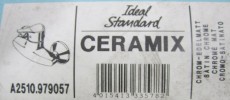 IDEAL STANDARD Ceramix Duschwannenarmatur CHROM/CHROM-MATT EDELMATT