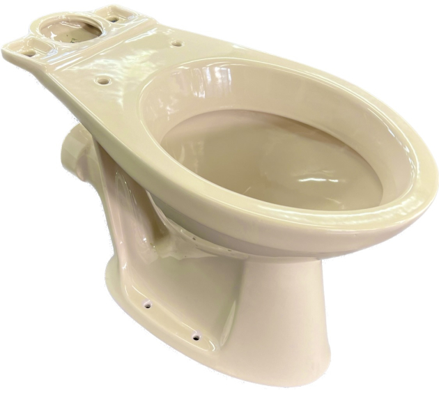 Novo-Boch Stand-WC-Kombination Bahamabeige Abgang zur Wand ohne Spülkasten