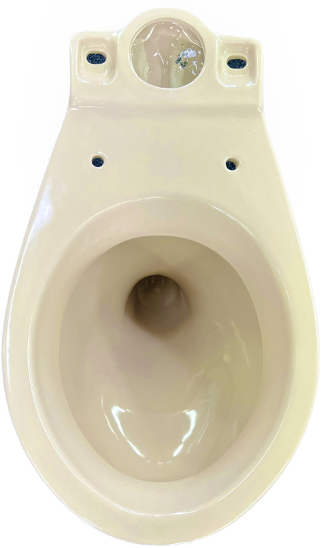 Novo-Boch Stand-WC-Kombination Bahamabeige Abgang zur Wand ohne Spülkasten