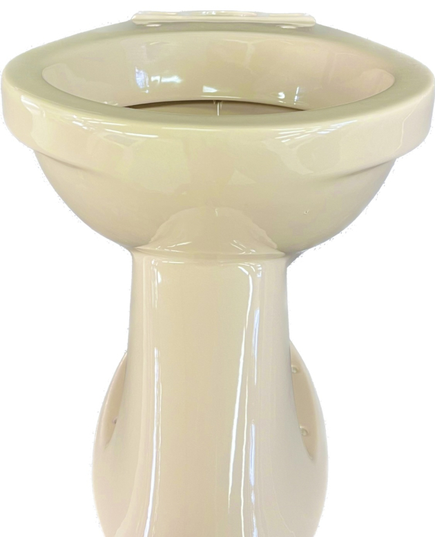 Novo-Boch Stand-WC-Kombination Bahamabeige Abgang zur Wand ohne Spülkasten