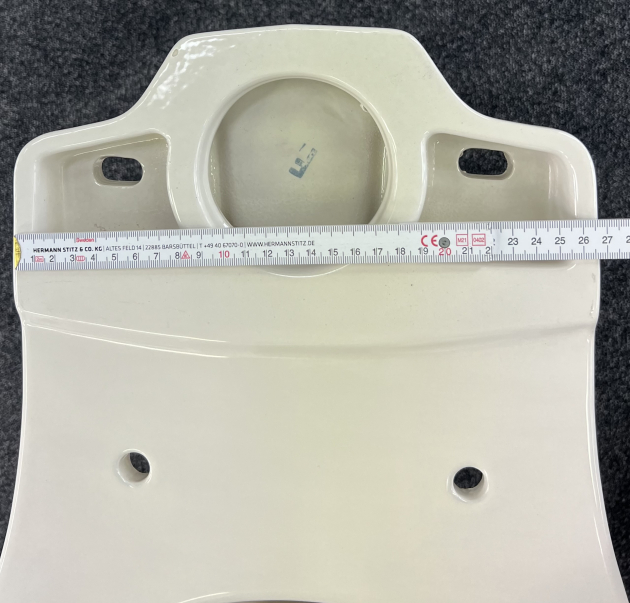 Novo-Boch Stand-WC-Kombination Bahamabeige Abgang zur Wand ohne Spülkasten