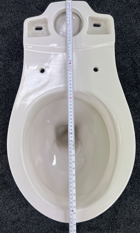 Novo-Boch Stand-WC-Kombination Bahamabeige Abgang zur Wand ohne Spülkasten