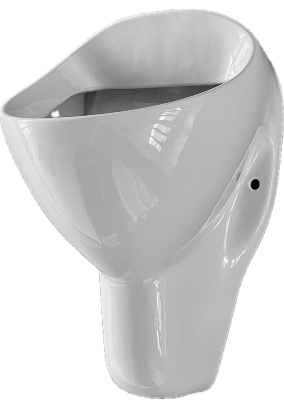 NOVOBOCH Urinal Pissoir Zulauf von Hinten Manhattan-Grau