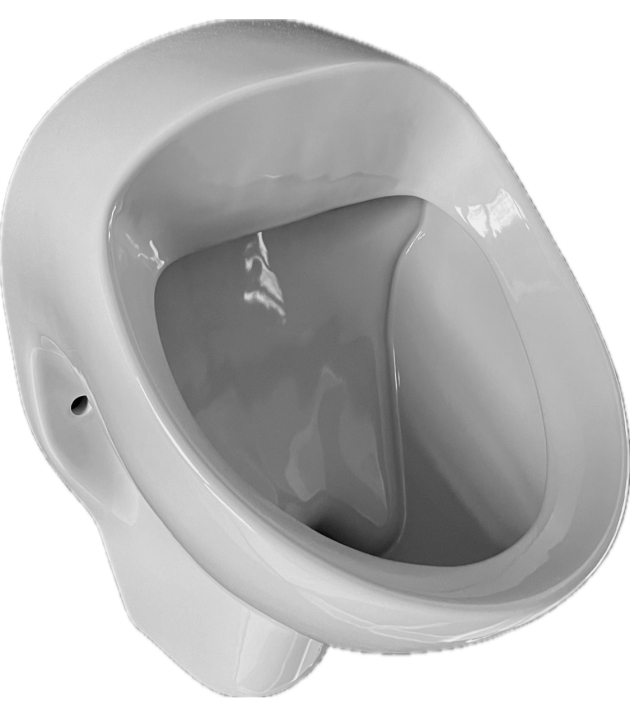 NOVOBOCH Urinal Pissoir Zulauf von Hinten Manhattan-Grau