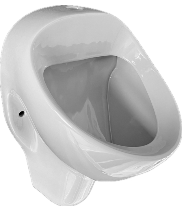 NOVOBOCH Urinal Pissoir Zulauf von oben Manhattan-Grau