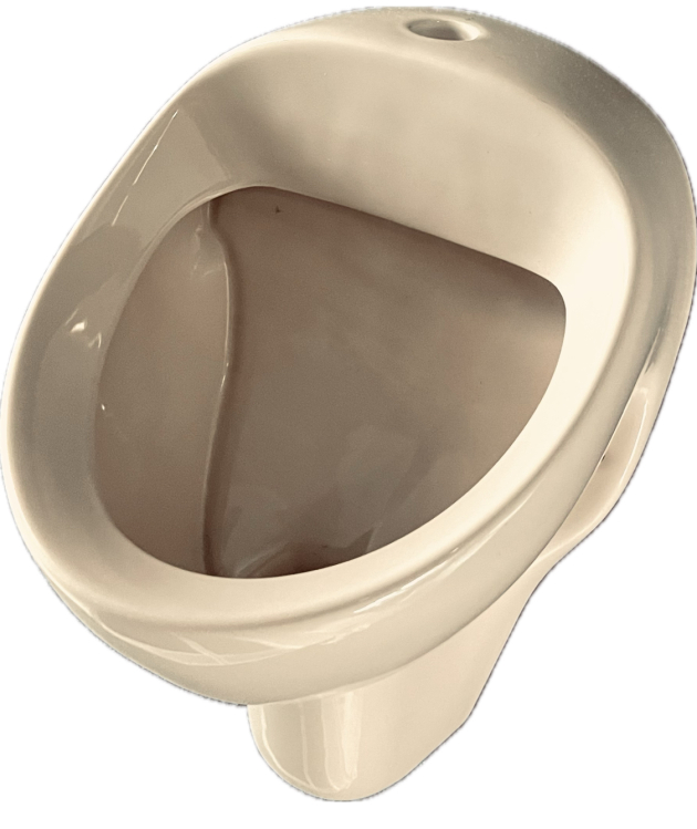 NOVOBOCH Urinal Pissoir Zulauf von oben Bahamabeige