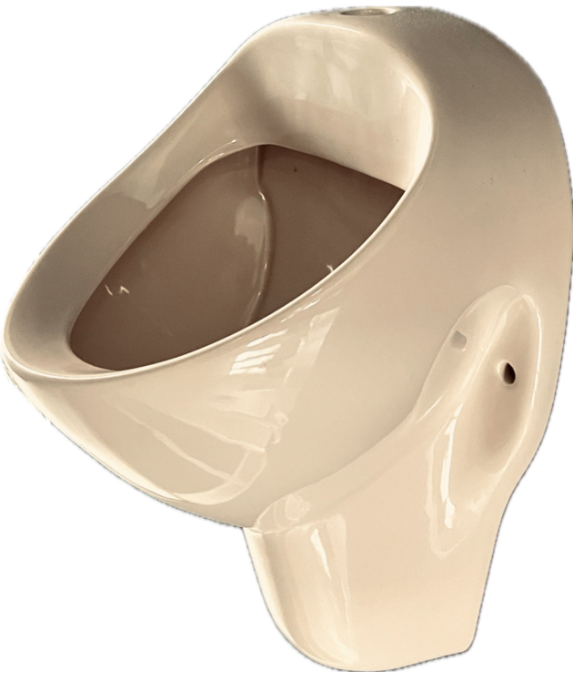 NOVOBOCH Urinal Pissoir Zulauf von oben Bahamabeige