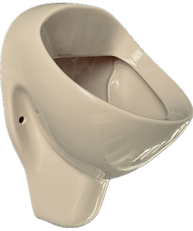 NOVOBOCH Urinal Pissoir Zulauf von Hinten Bahamabeige