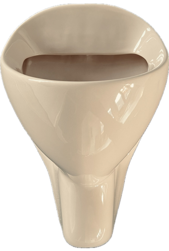 NOVOBOCH Urinal Pissoir Zulauf von Hinten Bahamabeige