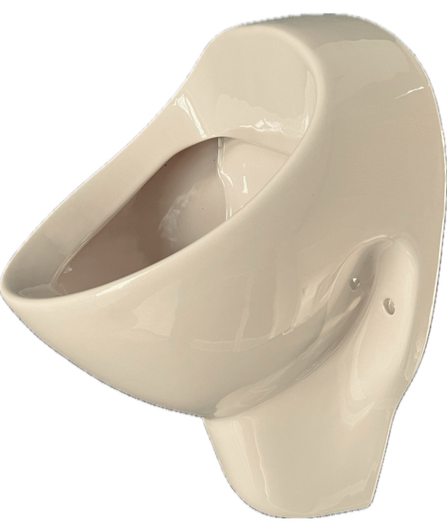 NOVOBOCH Urinal Pissoir Zulauf von Hinten Bahamabeige