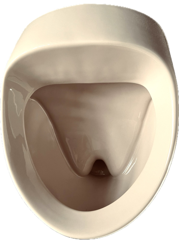 NOVOBOCH Urinal Pissoir Zulauf von Hinten Bahamabeige