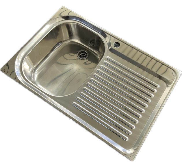 SUTER Comfort C75 Spüle 75x50 cm Edelstahl BECKEN-LINKS