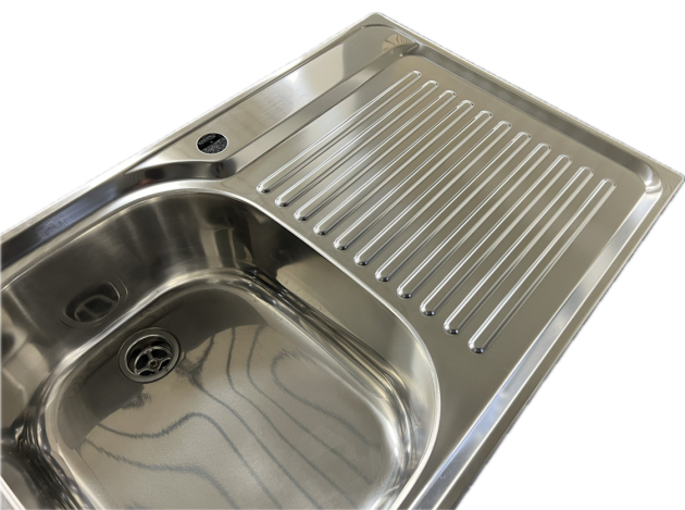 SUTER Comfort C75 Spüle 75x50 cm Edelstahl BECKEN-LINKS