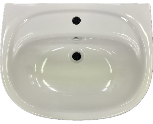 Keramag Delta Fondo 60 x 45 cm Waschtisch Waschbecken Manhattan Grau