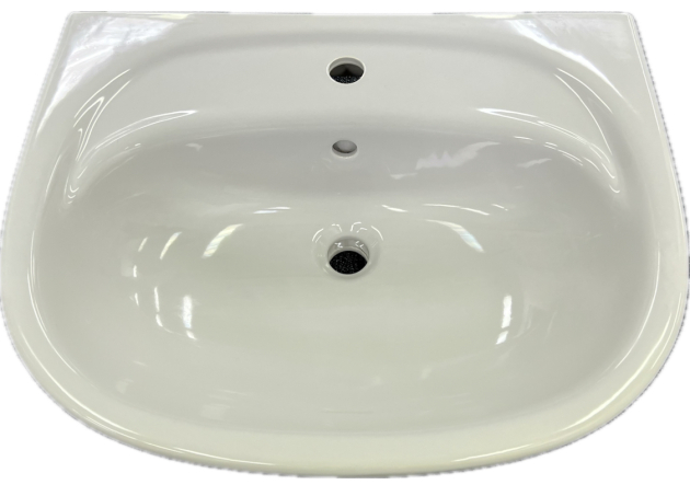 Keramag Delta Fondo 60 x 45 cm Waschtisch Waschbecken Manhattan Grau