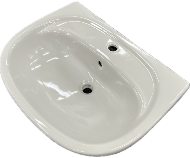 Keramag Delta Fondo 60 x 45 cm Waschtisch Waschbecken Manhattan Grau