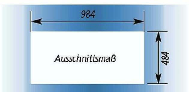 SUTER Comfort C100 Spüle 100x50 cm EDELSTAHL-MATT Becken-Rechts