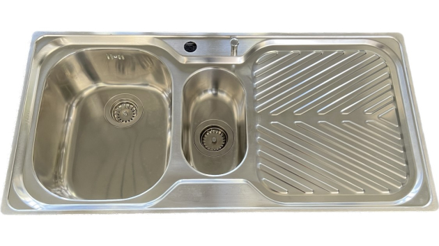 SUTER Econom EC100 Spüle 100x50 cm EDELSTAHL Becken Links