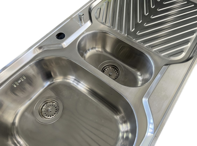 SUTER Econom EC100 Spüle 100x50 cm EDELSTAHL Becken Links