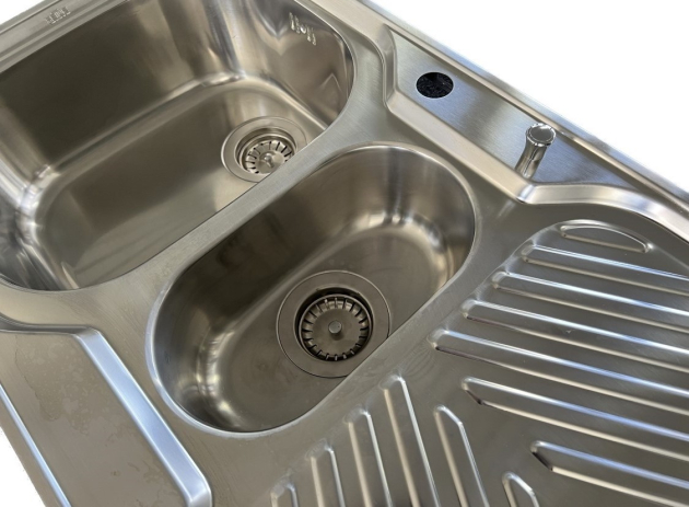 SUTER Econom EC100 Spüle 100x50 cm EDELSTAHL Becken Links