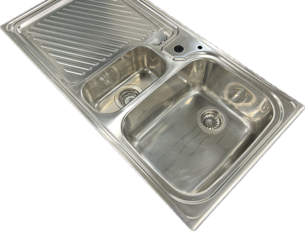 SUTER Ideal IS100 flächenbündige Spüle 100x50 cm EDELSTAHL B-R