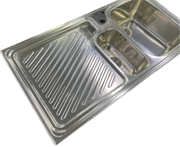 SUTER Ideal IS100 flächenbündige Spüle 100x50 cm EDELSTAHL B-R