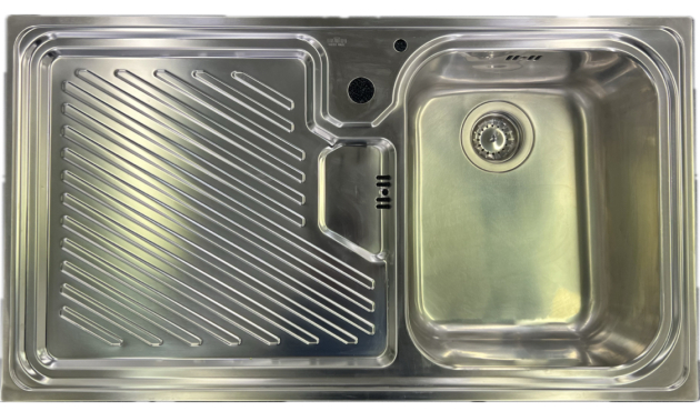 SUTER Ideal IS90 Spüle 90x50 cm EDELSTAHL B-R