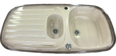RIEBER Samba Nova kitchen sink Platin-brown 96,5 x 50 cm