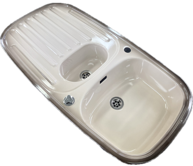 RIEBER Samba Nova Spüle Platin-Beige-Braun 96,5 x 50 cm