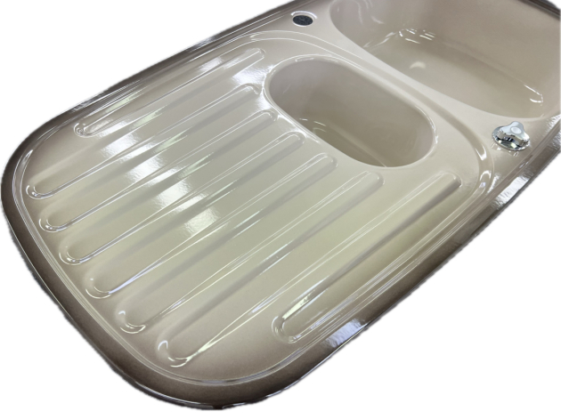 RIEBER Samba Nova Spüle Platin-Beige-Braun 96,5 x 50 cm