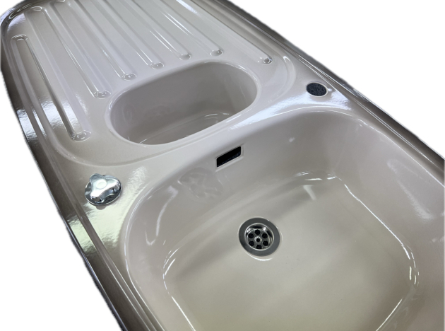 RIEBER Samba Nova Spüle Platin-Beige-Braun 96,5 x 50 cm