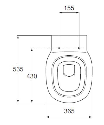 IDEAL STANDARD KIMERA Stand-WC Weiss