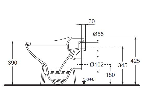 IDEAL STANDARD KIMERA Stand-WC Weiss