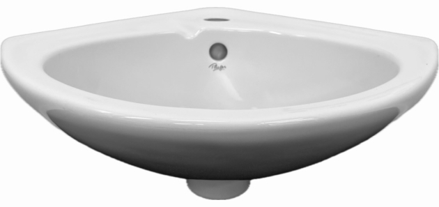 NOVO-BOCH Eck-Handwaschbecken Eck-Waschtisch WEISS 32 cm