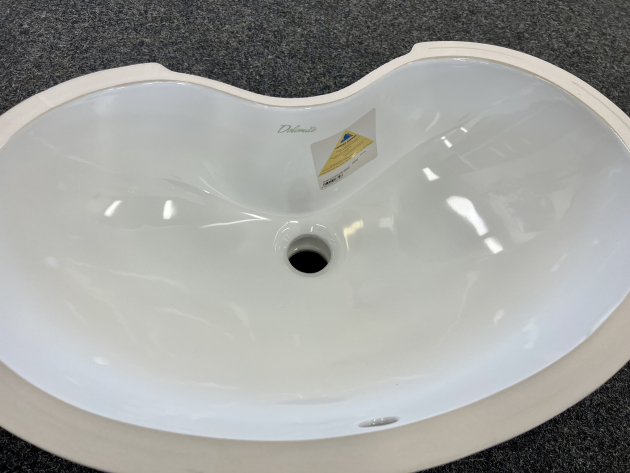 CERAMICA DOLOMITE Pelmo Unterbauwaschbecken 50 x 25 cm Weiss