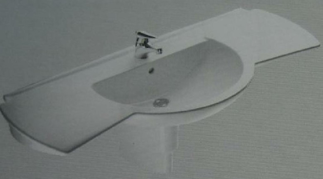 IDEAL STANDARD Castelli Waschbecken Waschtisch WEISS 130 x 57,5 cm